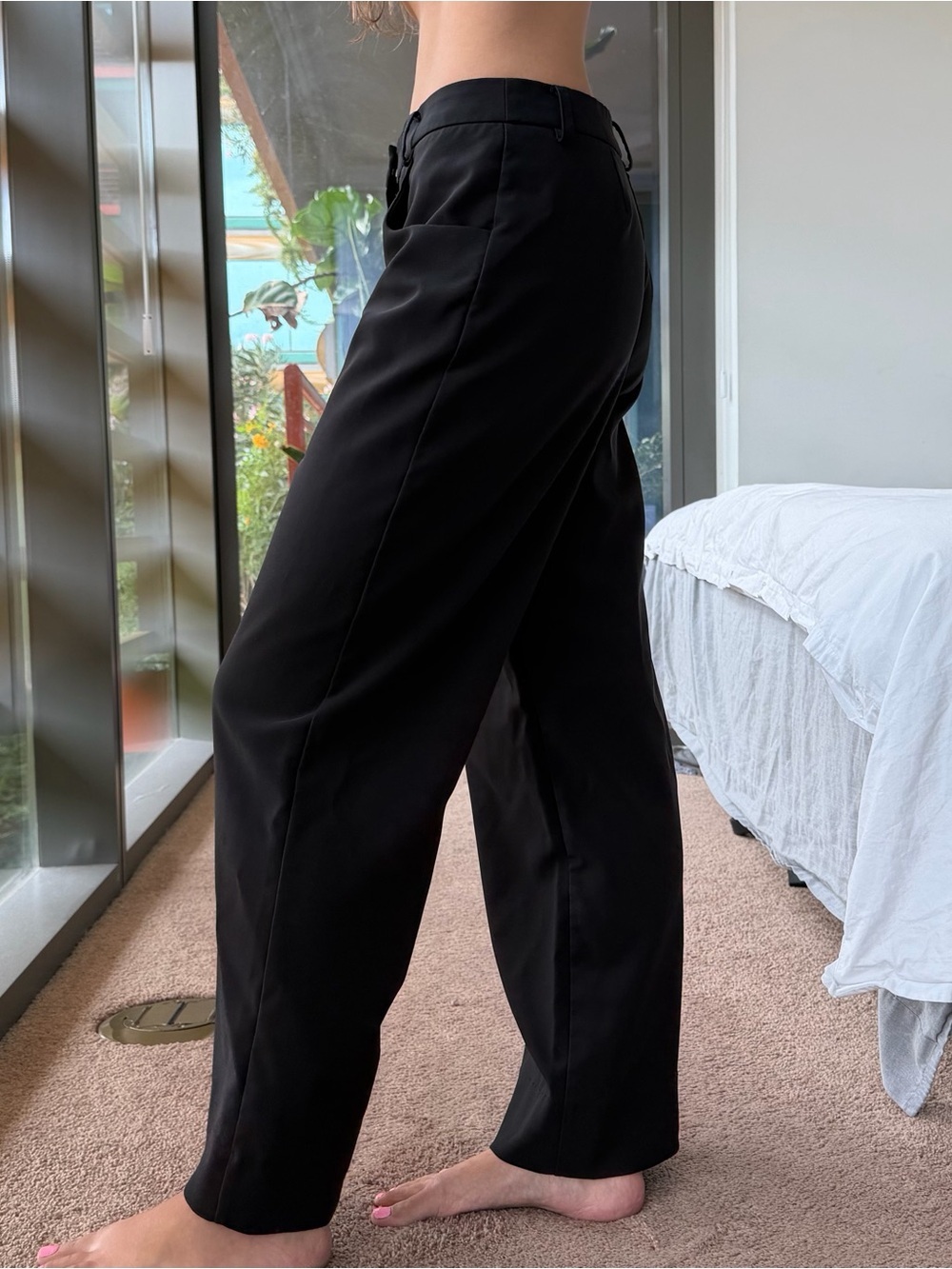Vince Camuto Wide Leg Black Dress Pants - Picture 2 of 6